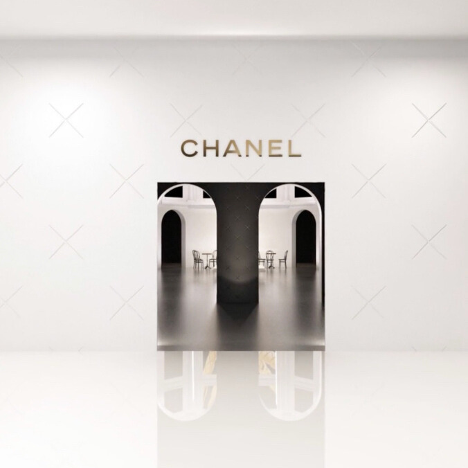 stationery materials laying on a grid